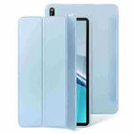 For Huawei Matepad Pro 10.8 3-fold Soft Smart Leather Tablet Case(Ice Blue)