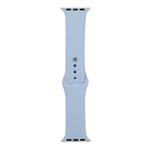 For Apple Watch Series 8&7 41mm / SE 2&6&SE&5&4 40mm / 3&2&1 38mm Silicone Watch Band, Long Section (Men)(Lilac Purple)