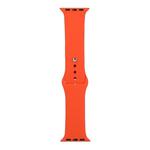For Apple Watch Series 8&7 41mm / SE 2&6&SE&5&4 40mm / 3&2&1 38mm Silicone Watch Band, Long Section (Men)(Citrus Color)