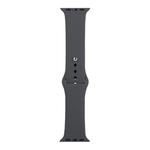 For Apple Watch Series 8&7 41mm / SE 2&6&SE&5&4 40mm / 3&2&1 38mm Silicone Watch Band, Long Section (Men)(Grey)