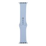 For Apple Watch Ultra 49mm / Series 8&7 45mm / SE 2&6&SE&5&4 44mm / 3&2&1 42mm Silicone Watch Band, Long Section (Men)(Lilac Purple)