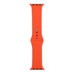 For Apple Watch Ultra 49mm / Series 8&7 45mm / SE 2&6&SE&5&4 44mm / 3&2&1 42mm Silicone Watch Band, Long Section (Men)(Citrus Color)