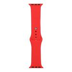 For Apple Watch Ultra 49mm / Series 8&7 45mm / SE 2&6&SE&5&4 44mm / 3&2&1 42mm Silicone Watch Band, Long Section (Men)(Red)