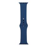 For Apple Watch Ultra 49mm / Series 8&7 45mm / SE 2&6&SE&5&4 44mm / 3&2&1 42mm Silicone Watch Band, Long Section (Men)(Sea Blue)