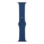 For Apple Watch Ultra 49mm&Watch Ultra 2 49mm / Series 9&8&7 45mm / SE 3&SE 2&6&SE&5&4 44mm / 3&2&1 42mm Silicone Watch Band, Long Section (Men)(Sea Blue)