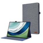 For Huawei MatePad Pro 12.2 2024 Fabric Leather Tablet Case(Blue)