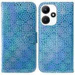 For Infinix Hot 30i Colorful Magnetic Buckle Leather Phone Case(Blue)