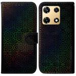 For Infinix Note 30 Pro Colorful Magnetic Buckle Leather Phone Case(Black)