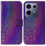 For Infinix Note 30 VIP Colorful Magnetic Buckle Leather Phone Case(Purple)