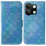 For Infinix Smart 7 HD Colorful Magnetic Buckle Leather Phone Case(Blue)