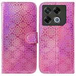 For Infinix GT 20 Pro 5G Colorful Magnetic Buckle Leather Phone Case(Pink)