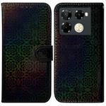 For Infinix Note 40 Pro 4G / 5G Colorful Magnetic Buckle Leather Phone Case(Black)