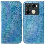 For Infinix Note 40 Pro+ 5G Colorful Magnetic Buckle Leather Phone Case(Blue)