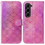 For Infinix Hot 50 Pro+ 4G Colorful Magnetic Buckle Leather Phone Case(Pink)