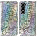 For Infinix Hot 50 Pro+ 4G Colorful Magnetic Buckle Leather Phone Case(Silver)
