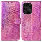 For Infinix Note 50 Pro+ Colorful Magnetic Buckle Leather Phone Case(Pink)