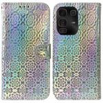 For Infinix Note 50 Pro+ Colorful Magnetic Buckle Leather Phone Case(Silver)