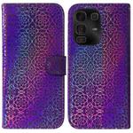 For Infinix Note 50 Pro+ Colorful Magnetic Buckle Leather Phone Case(Purple)