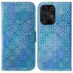 For Infinix Note 50 Pro+ Colorful Magnetic Buckle Leather Phone Case(Blue)