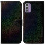 For Nokia G42 Colorful Magnetic Buckle Leather Phone Case(Black)