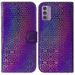 For Nokia G42 Colorful Magnetic Buckle Leather Phone Case(Purple)