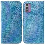 For Nokia G42 Colorful Magnetic Buckle Leather Phone Case(Blue)