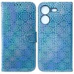 For Tecno Pova 5 Colorful Magnetic Buckle Leather Phone Case(Blue)