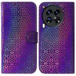 For Tecno Camon 30 Premier 5G Colorful Magnetic Buckle Leather Phone Case(Purple)
