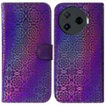 For Tecno Camon 30 Pro 5G / CL8 Colorful Magnetic Buckle Leather Phone Case(Purple)