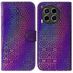 For Tecno Camon 30 4G / 5G / CL6 / CL7 Colorful Magnetic Buckle Leather Phone Case(Purple)