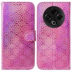 For Tecno Spark 30 4G Colorful Magnetic Buckle Leather Phone Case(Pink)