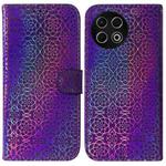 For Tecno Spark 30 Pro Colorful Magnetic Buckle Leather Phone Case(Purple)