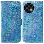 For Tecno Spark 30 Pro Colorful Magnetic Buckle Leather Phone Case(Blue)