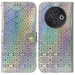 For Tecno Pop 9 5G / Spark 30C 5G Colorful Magnetic Buckle Leather Phone Case(Silver)