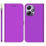 For Infinix Hot 30 Play Imitated Mirror Surface Leather Phone Case(Purple)