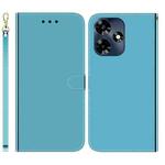 For Infinix Hot 30 Imitated Mirror Surface Leather Phone Case(Blue)