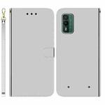 For Nokia XR21 Imitated Mirror Surface Leather Phone Case(Silver)