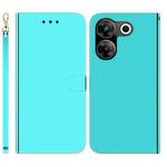 For Tecno Camon 20 Pro 5G Imitated Mirror Surface Leather Phone Case(Mint Green)