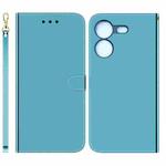 For Tecno Pova 5 Imitated Mirror Surface Leather Phone Case(Blue)