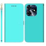 For Tecno Spark 10 Pro Imitated Mirror Surface Leather Phone Case(Mint Green)