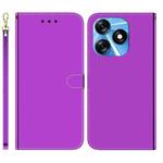 For Tecno Spark 10 / Spark 10C Imitated Mirror Surface Leather Phone Case(Purple)