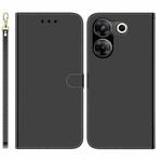 For Tecno Camon 20 Pro 4G / 20 Imitated Mirror Surface Leather Phone Case(Black)