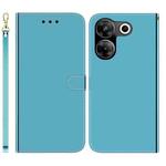 For Tecno Camon 20 Pro 4G / 20 Imitated Mirror Surface Leather Phone Case(Blue)