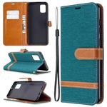 For Samsung Galaxy A31 Denim Texture Horizontal Flip Leather Case with Holder & Card Slots & Wallet & Lanyard(Green)