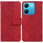 For Infinix Smart 7 African Geometric Embossed Leather Phone Case(Red)