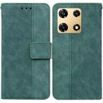 For Infinix Note 30 Pro Geometric Embossed Leather Phone Case(Green)