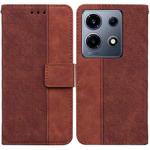 For Infinix Note 30 VIP Geometric Embossed Leather Phone Case(Brown)