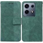 For Infinix Note 30 VIP Geometric Embossed Leather Phone Case(Green)