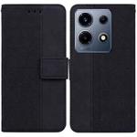 For Infinix Note 30 VIP Geometric Embossed Leather Phone Case(Black)