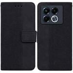 For Infinix Note 40 5G Geometric Embossed Leather Phone Case(Black)